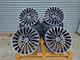 19 Inch Black Polished New Turbine Style Alloy Wheels And Tyres Staggered Fit