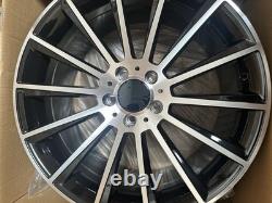 19 Inch Ex Display Black Polished Turbine Style Alloy Wheels Fit Many MERCEDES