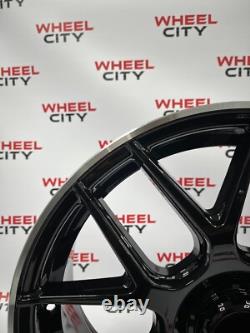 19 Inch Mercedes AMG DTM Style Gloss Black Polished Lip Style Alloy Wheels x4