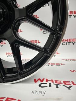 19 Inch Mercedes AMG DTM Style Gloss Black Polished Lip Style Alloy Wheels x4