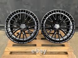 19 Inch Mercedes Black Aero Turbine Style Alloy Wheels x4 5x112 SALE