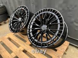 19 Inch Mercedes Black Aero Turbine Style Alloy Wheels x4 5x112 SALE