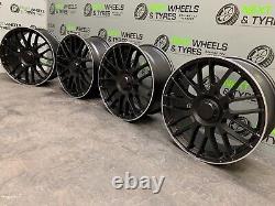 19'' Inch Mercedes C Class C63 Style AMG Alloy Wheels & Tyres NEW X4 Matt Black