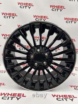 19 Inch Mercedes Gloss Black Polished Lip Turbine Style Alloy Wheels Staggered