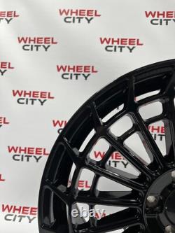 19 Inch Mercedes Maybach Twist Style Alloy Wheels Gloss Black Staggered 5x112