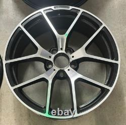 19 MERCEDES BENZ 507 STYLE ALLOY WHEELS 5x112 Y SPOKE C63 E63 C E S CLASS AMG