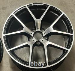 19 MERCEDES BENZ 507 STYLE ALLOY WHEELS 5x112 Y SPOKE C63 E63 C E S CLASS AMG