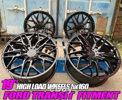 19'' M Sport Style Alloy Wheels Blk Xt3 Fits 5x160 Ford Transit Custom