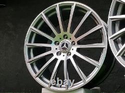 19 Mercedes (5x112) AMG Turbine Style Twist ALLOY WHEELS (Staggered) 9.5J/8.5J