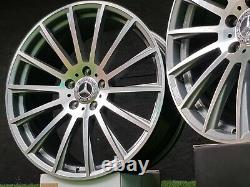 19 Mercedes (5x112) AMG Turbine Style Twist ALLOY WHEELS (Staggered) 9.5J/8.5J