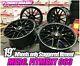 19 Mercedes Amg C63 Style Alloy Wheels Staggered Black C-class/e-class +