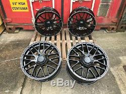 19 Mercedes AMG C63 Style alloy wheels Staggered Black C-class/E-class +