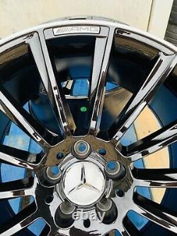 19 Mercedes AMG Turbine Style Alloy Wheels Only B+P edge Mercedes C-Class W205