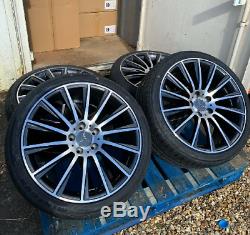 19 Mercedes AMG Turbine Style Alloy Wheels & Tyres to fit Mercedes C-Class W205