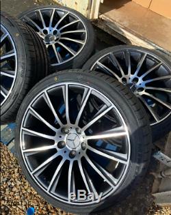 19 Mercedes AMG Turbine Style Alloy Wheels & Tyres to fit Mercedes C-Class W205