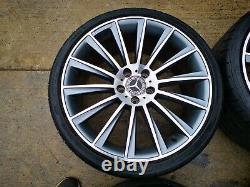 19 Mercedes AMG Turbine Style Alloy Wheels & Tyres to fit Mercedes E-Class