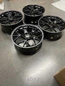 19'' Mercedes Benz AMG GT Style Alloy Wheels C E S Class Staggered Black Polish