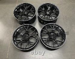19'' Mercedes Benz AMG GT Style Alloy Wheels C E S Class Staggered Black Polish