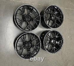 19'' Mercedes Benz AMG GT Style Alloy Wheels C E S Class Staggered Black Polish