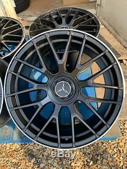 19 Mercedes C63S AMG Style Alloy Wheels Only Black/Pol Mercedes E-Class W212