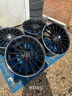 19 Mercedes C63 AMG Style Alloy Wheels Only Black/Pol for Mercedes C-Class W204
