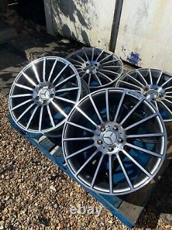 19 Mercedes C63 AMG Style Alloy Wheels Only Grey/Pol for Mercedes C-Class W205
