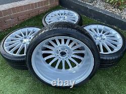 19 Mercedes C E Class W204 C63 Style Alloy wheels & Tyres C220 C180 AMG 5x112