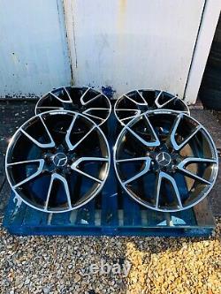 19 Mercedes New AMG Style Alloy Wheels Only Black/Pol for Mercedes C-Class W204