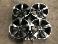 19 NEW TTRS CONCAVE Style Alloy Wheels Satin Gun Metal Polished Audi A4 A6 A8