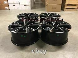 19 New 2020 RS7 Alloy Style Wheels Black Machined Audi A3 A4 A6 VW Golf Caddy