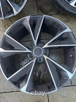19 New 2020 RS7 Alloy Style Wheels Black Machined Audi A3 VW Golf MK6 MK7.5