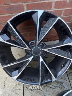 19 New 2020 RS7 Alloy Style Wheels Black Machined Audi A3 VW Golf MK6 MK7.5