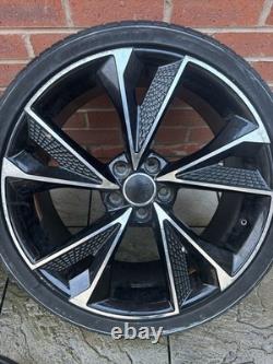 19 New 2020 RS7 Alloy Style Wheels Black Machined Audi A3 VW Golf MK6 MK7.5