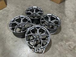 19 New 2023 RS6 Style Alloy Wheels Gun Metal Audi A3 S3 SQ3 VW Golf R 5x112