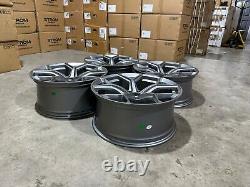 19 New 2023 RS6 Style Alloy Wheels Gun Metal Audi A3 S3 SQ3 VW Golf R 5x112