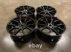 19 New Ford Focus RS MK3 Style Alloy Wheels Gloss Black Focus ST RS 5x108 63.4