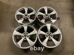 19 New RS3 CONCAVE Rotor Style Alloy Wheels Silver Machined Audi A4 A6 A8