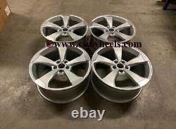 19 New RS3 CONCAVE Rotor Style Alloy Wheels Silver Machined Audi A4 A6 A8