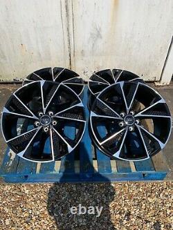 19 New RS7 Style Alloy Wheels Only Gloss Black/Diamond Cut to fit Audi A5