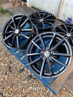 19 Pretoria Golf R Style Alloy Wheels Only Gloss Black to fit Volkswagen Golf