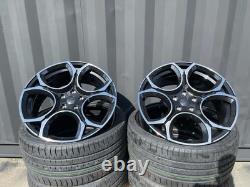 19 Queenstown Style Alloy Wheels Fits Seat Cupra Skoda Octavia With Tyres 5x112