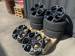 19 Queenstown Style Alloy Wheels Fits Seat Cupra Skoda Octavia With Tyres 5x112