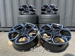 19 Queenstown Style Alloy Wheels + Tyres Gloss Black Audi A3 S3 A4 S4 TT Q3