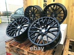 19 R8 S5 Plus Style Alloy Wheels Fits Audi A5 A4 A6 Gloss Black