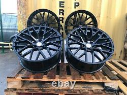 19 R8 S5 Plus Style Alloy Wheels Fits Audi A5 A4 A6 Gloss Black