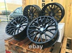 19 R8 Style Alloy Wheels Gloss Black Fits Audi A4 A5 A6 A7 A8 TT Q5 5X112 NEW