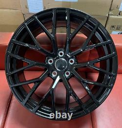 19 R8 Style Alloy Wheels To Fit Audi A3 A4 A6 5x112 Black