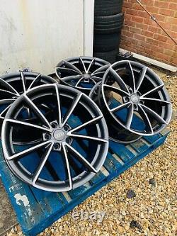 19 RS4 Style Alloy Wheels Only Gunmetal Grey/Diamond Cut to fit Audi A5