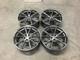 19 Rs4 V Spoke Style Alloy Wheels Gun Metal Audi A3 A4 A6 A8 5x112