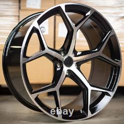 19 RS6F C8 Style Alloy Wheels Gloss Black & Polished Set of 4